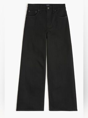 J. Crew Black Wide-Leg cropJeans